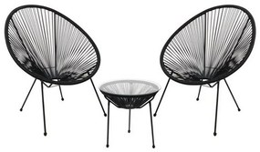 Τραπεζαρία Σετ 2 Θέσεων Acapulco Ε245,2S Black Two Seater