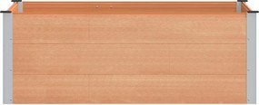 vidaXL Υπερυψωμένη Ζαρντινιέρα Καφέ 150 x 100 x 54 cm