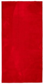 Χαλί HUARTE με Κοντό Πέλος Μαλακό/ Πλενόμενο Μπλε 100x200 εκ. - Κόκκινο