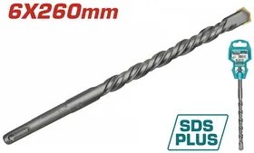 TOTAL TAC310604C Διαμαντοτρύπανο SDS-PLUS S4L 6 X 260mm