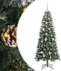 vidaXL Τεχνητό Χριστουγεννιάτικο Δέντρο με 150 LED Πράσινο 150 cm
