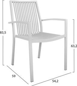 ΠΟΛΥΘΡΟΝΑ ΑΛΟΥΜΙΝΙΟΥ BRONCA HM5130.01 ΛΕΥΚΗ 54,2x59x83,5Υεκ.