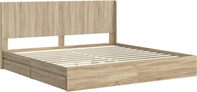 vidaXL Καλάθι με αποθήκη και κεφαλάρι Sonoma Δρυς 180 x 200 cm