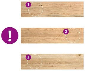 vidaXL Πατάκια Σκάλας 2 τεμ. 100x30x2 εκ. Ακατέργαστο Μασίφ Ξύλο Δρυός