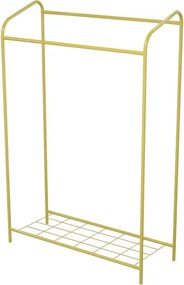Stewehome μεταλλική διπλή κρεμάστρα ρούχων με βάση για μπουτίκ μεγάλη