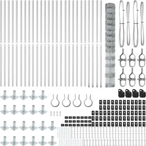 vidaXL Στύλος Περιφράξεων Γαλβανισμένο 50 x 1,5 m Ατσάλι