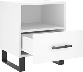 vidaXL Κομοδίνο Λευκό 40 x 35 x 47,5 εκ. από Επεξεργασμένο Ξύλο
