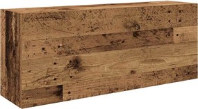 vidaXL Ντουλάπι τοίχου μπάνιου Παλιό ξύλο 100x25x40 cm