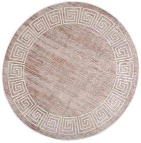 vidaXL Χαλί Πλενόμενο Αντιολισθητικό Μπεζ 120 εκ.