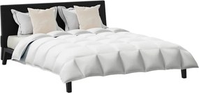 vidaXL Σετ Παπλωμάτων με μαξιλάρι 3 pcs Λευκό Φτέρος