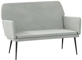 vidaXL Πάγκος Ανοιχτό Γκρι 108 x 79 x 79 εκ. Βελούδινος