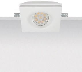Σποτ Χωνευτό Γυψοσανίδας S030 1 x GU10 max 50W 220-240V White Τετράγωνο Plaster