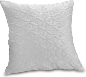 Διακοσμητική Μαξιλαροθήκη (45x45) Whitegg D0230 Λευκό