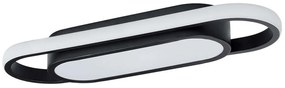 Φωτιστικό Οροφής-Πλαφονιέρα Igor 61216 41x13x4,5cm Led 2880lm 24W Black GloboStar