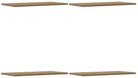 vidaXL Ράφια Τοίχου 4 τεμ. Artisan Δρυς 60x30x1,5εκ. από Επεξεργ. Ξύλο