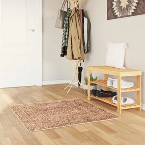 vidaXL Χαλί Runner MARSA Καφέ 100 x 100 cm Πολυέστερ και PVC
