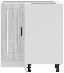 vidaXL Γωνιακό ντουλάπι βάσης κουζίνας Porto Γκρι Sonoma Επεξ. Ξύλο