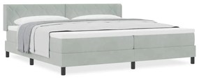 vidaXL Κρεβάτι με Ελατήρια και Στρώμα Μαύρο 100x200 εκ. Βελούδο