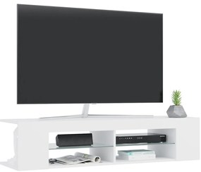 vidaXL Έπιπλο Τηλεόρασης με LED Λευκό 135x39x30 εκ.