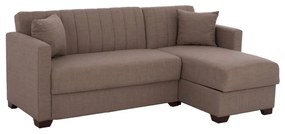 Καναπές Κρεβάτι Γωνία Ghufran HM3244.02 Αναστρέψιμη 200x133x77cm Brown