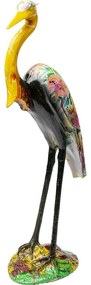 Διακοσμητικό Δαπέδου Heron Ερωδιός Κίτρινο/Πολύχρωμο 24,5x17x70 εκ. - Πολύχρωμο
