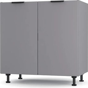 Craft Ντουλάπι Νεροχύτη Γραφίτη 80x48x82cm LS8082C01
