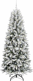 vidaXL Τεχνητό Χριστουγεννιάτικο Δέντρο με 300 LED Λευκό 210 cm