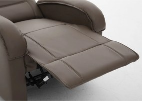Πολυθρόνα Ανακλινόμενη ArteLibre CELAENO Καφέ PU 80x96x97cm