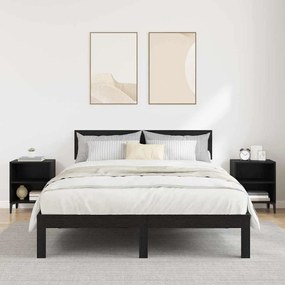 vidaXL Κομοδίνο 2 pcs Μαύρη δρυς 40 x 30 x 50 cm Επεξεργασμένο ξύλο