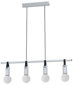 Φωτιστικό Οροφής Ράγα Apricale 98282 Grey-Black Eglo Metal, Leather