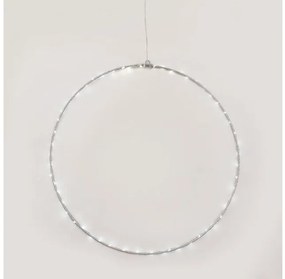 Χριστουγεννιάτικο Στεφάνι με 65 Mini LED Φ50 ACA-X066524227-Λευκό X066524227