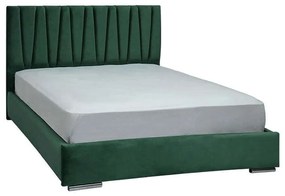 Κρεβάτι Διπλό Palermo 887-223-007 175x214x115cm (Για Στρώμα 160x200cm) Dark Green Διπλό