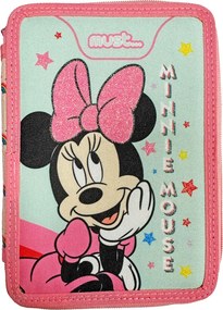 Κασετίνα Διπλή Γεμάτη (21x15x5) Must Minnie Mouse 563590