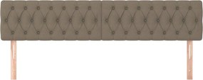 vidaXL Κεφαλάρια Ύφασμα 180x7x78/88 εκ. Taupe