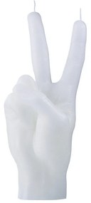Κερί Χειρονομίας Peace 360gr 20x7x8cm White Candle Hand Paraffin