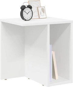 vidaXL End Table Λευκό 37 x 32 x 40 εκ Επεξεργασμένο ξύλο