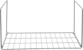 Κρεμαστό Μεταλλικό Ράφι 39x19x20cm Άσπρο ή Μαύρο - Άσπρο