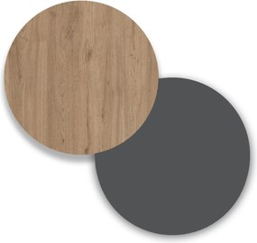 Γραφείο Δρυς / Ανθρακί GUCEGE 100x55x75