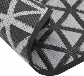 vidaXL Χαλί εξωτερικού χώρου ARAKIL Μαύρο Ø160 cm PP