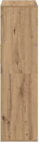 vidaXL Βιβλιοθήκη Artisan Δρυς 66x31x112 εκ. Επεξεργασμένο Ξύλο