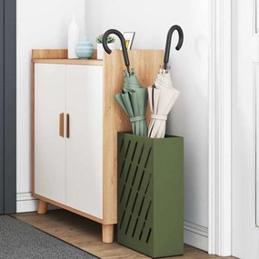 vidaXL Σχέδιο &amp; βάση αποθήκευσης Λαδί 28 x 12 x 41 εκ Ατσάλι