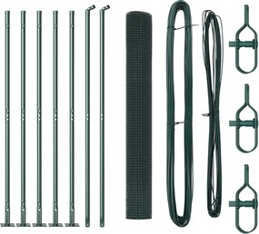 vidaXL Συρματόπλεγμα με Σκυρόδεμα 10 x 1,2 μ PVC-Επικαλυμμένο Ατσάλι