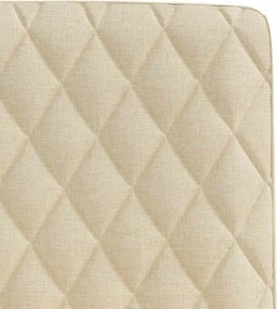 vidaXL Καρέκλες Τραπεζαρίας 4 τεμ. Κρεμ Υφασμάτινες