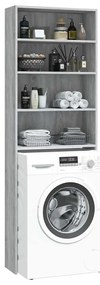 vidaXL Ντουλάπι Πλυντηρίου Γκρι Sonoma 64 x 24 x 190 εκ.