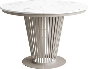 Τραπέζι Elantra Επεκτεινόμενο-Κασμίρ – Λευκό Μάρμαρο-Μήκος: 120 εκ.