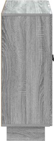 vidaXL Ντουλάπι Αποθήκευσης Μπάνιου EDE Γκρι Sonoma 59,5 x 31 x 80 εκ