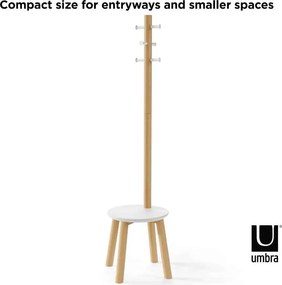 Umbra Pillar καλόγερος ρούχων ξύλο/μέταλλο 165X50εκ.1014257-668