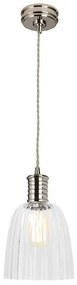 Κρεμαστό Φωτιστικό Οροφής 1xE27 Douille Elstead Lighting-DOUILLE-P-PN-Νίκελ Ματ DOUILLE-P-PN