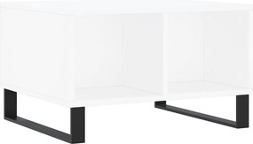 vidaXL Τραπεζάκι Σαλονιού Λευκό 60x50x36,5 εκ. από Επεξεργασμένο Ξύλο