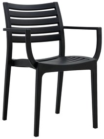 Πολυθρόνα Κήπου ArteLibre BORA-BORA Μαύρο PP 57x57x83cm